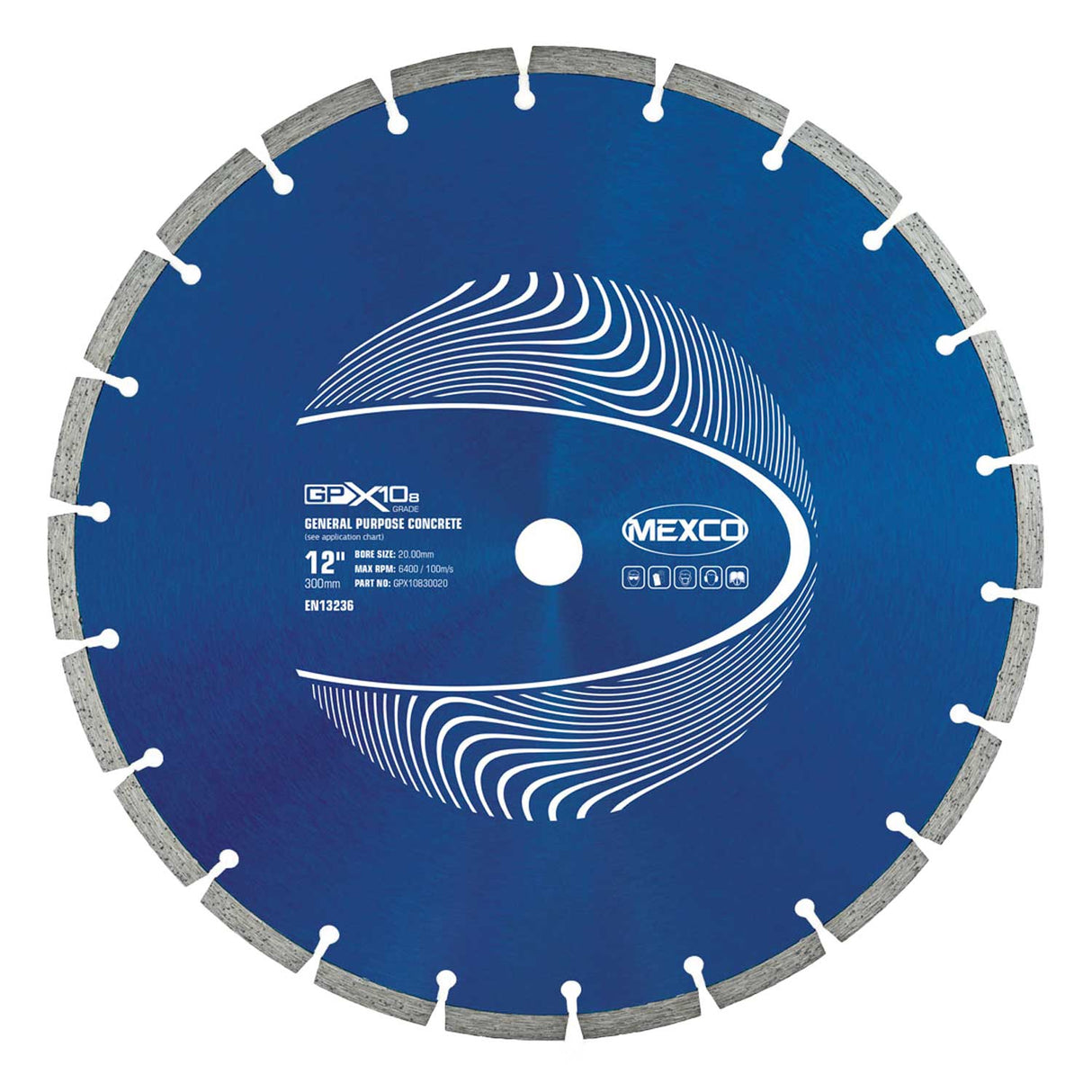 Mexco GPX10-8 GP Concrete 8mm Diamond Blade