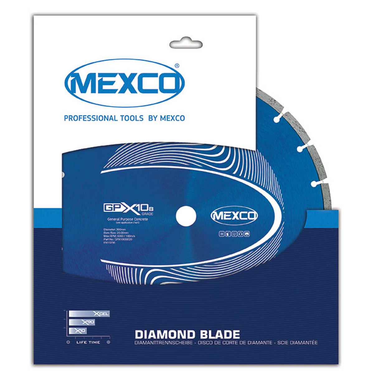 Mexco GPX10-8 GP Concrete 8mm Diamond Blade