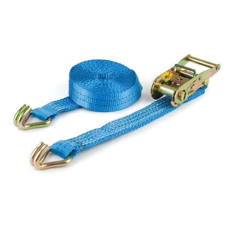 2 Tonne Ratchet Strap 6m x 35mm Polyester Webbing Claw Hook Industrial Use EN-12195-2
