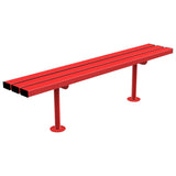triton-perch-backless-bench-seat-picnic-table-autopa-steel-metal-garden-outdoor-seating-commercial-industrial-park-schools-powder-coated-heavy-duty-weather-resistant-bolt-down-fixed-shopping-centres-flanged