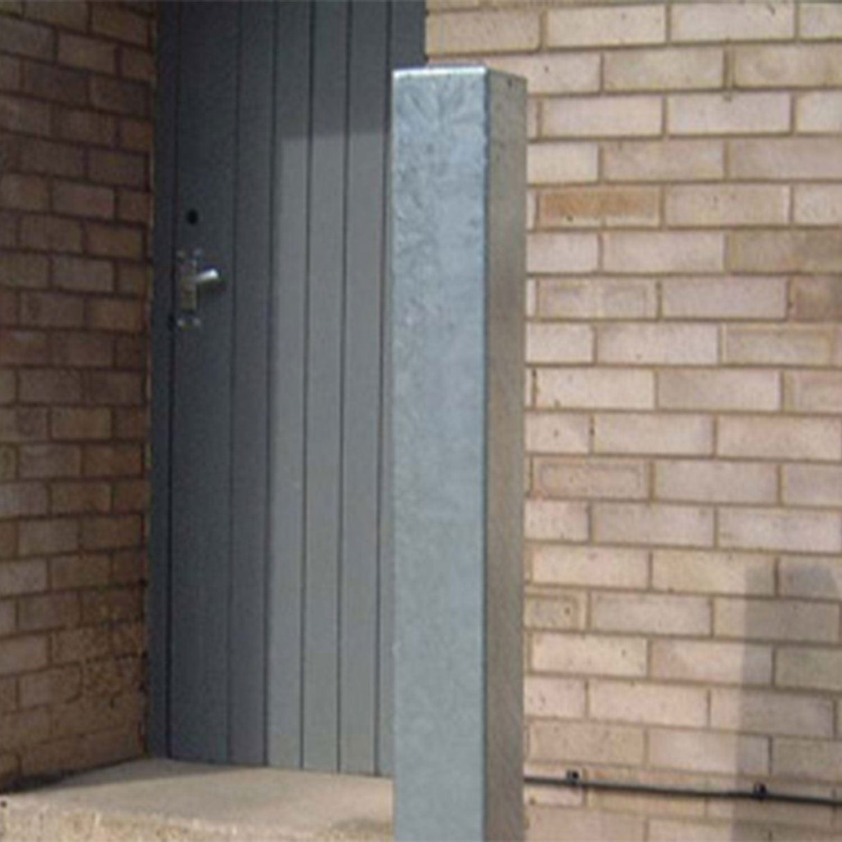 Fixed Square Galvanised Steel Bollards