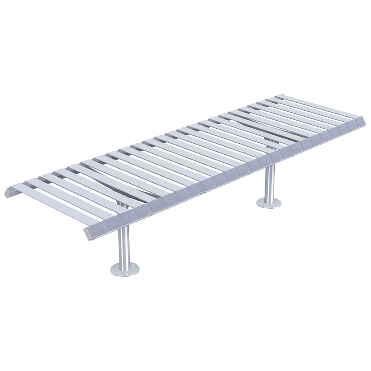 Rockingham Steel Backless Bench