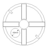 Non-Potable Cylindrical Storage Water Tank