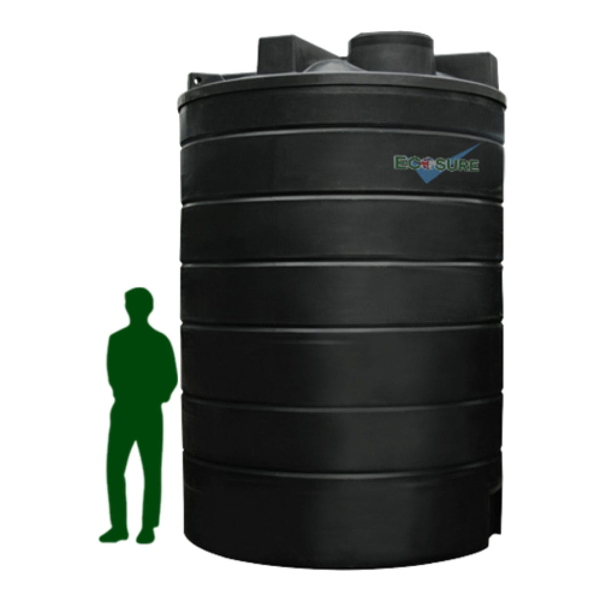 Non-Potable Cylindrical Storage Water Tank