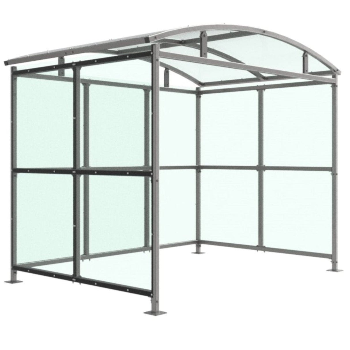 watford-trolley-shelter-clear-petg-cladding-outdoor-standing-unit-trash-shed-garbage-can-enclosure-recycling-wheelie-bin-secure-industrial-flats-appartments-student-accomodation-commercial-retail-steel