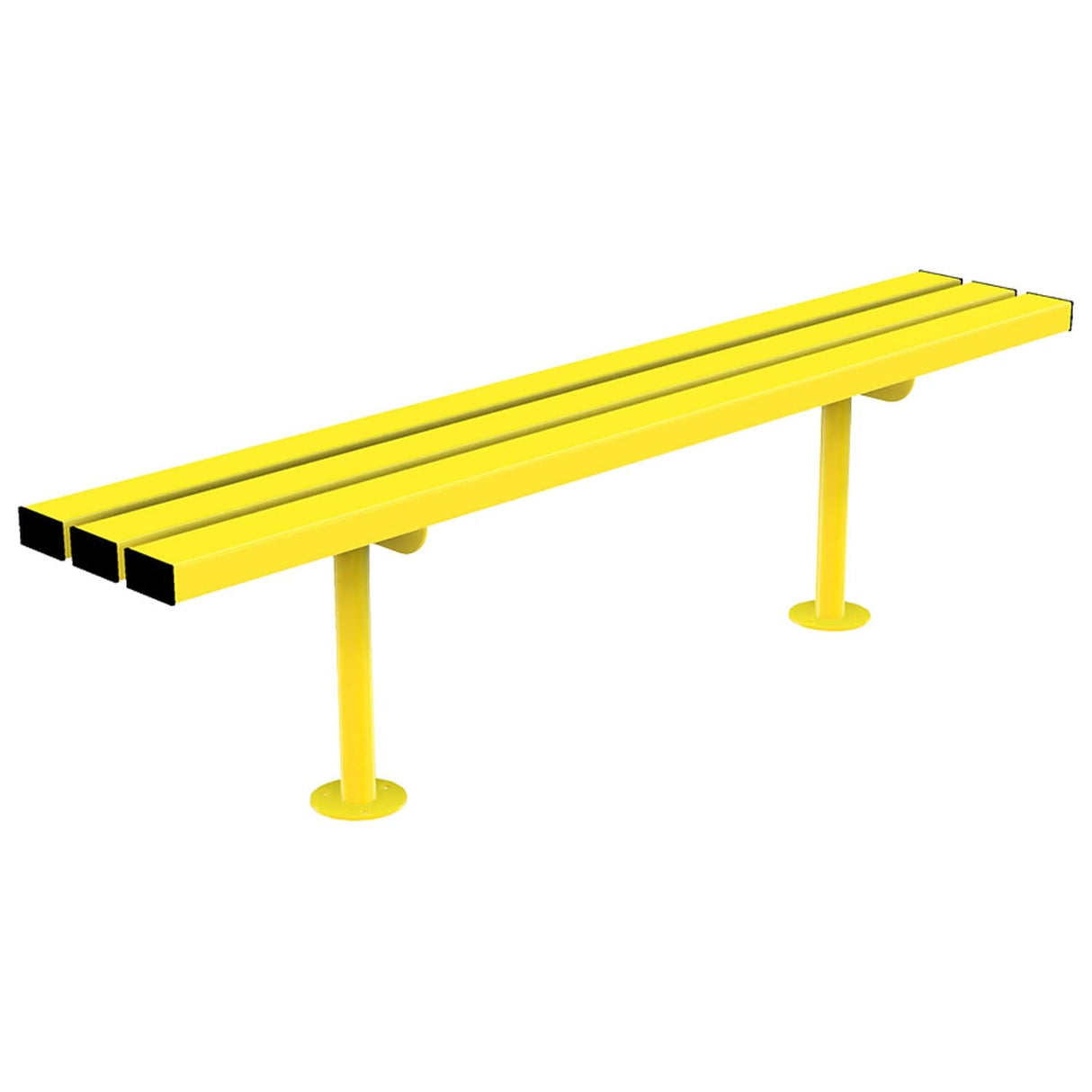triton-perch-backless-bench-seat-picnic-table-autopa-steel-metal-garden-outdoor-seating-commercial-industrial-park-schools-powder-coated-heavy-duty-weather-resistant-bolt-down-fixed-shopping-centres-flanged