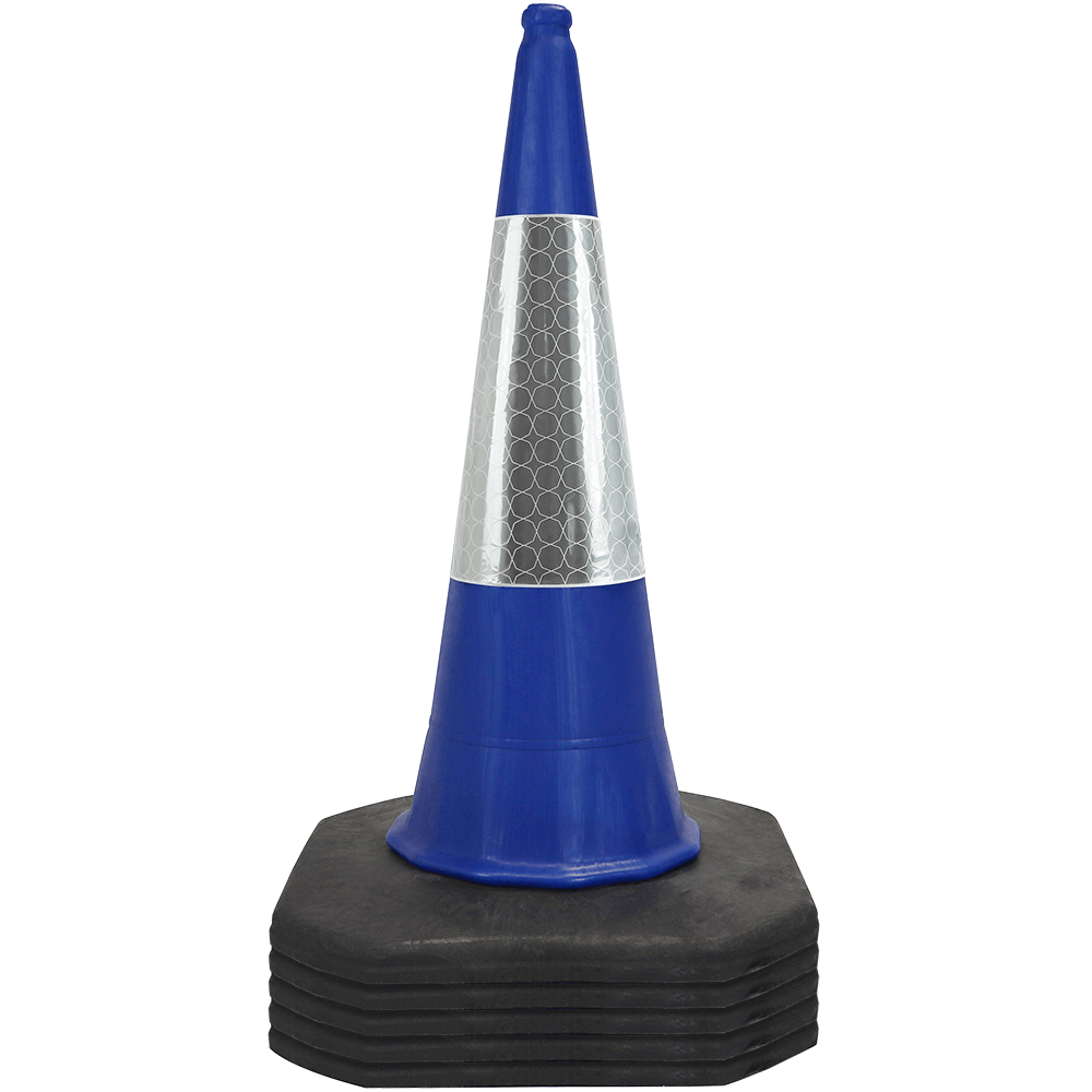 Blue Traffic Cone - 1 Metre 2-Piece