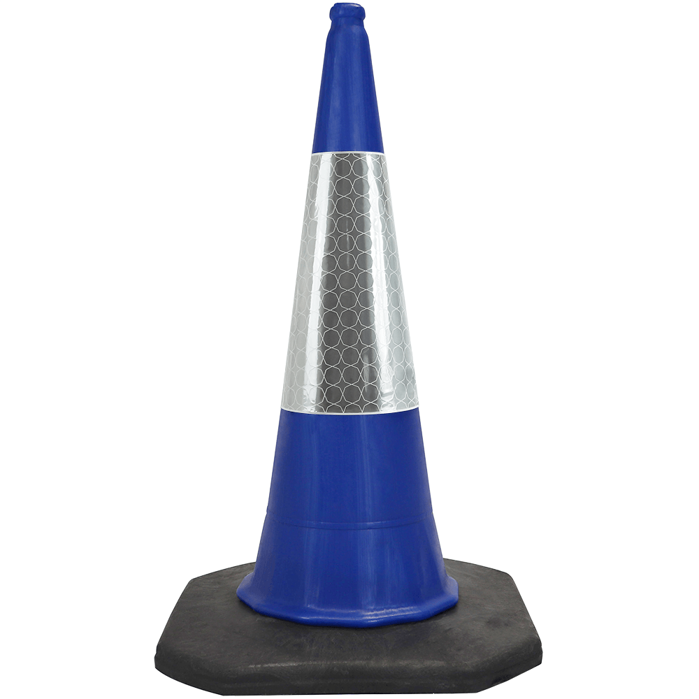 Blue Traffic Cone - 1 Metre 2-Piece