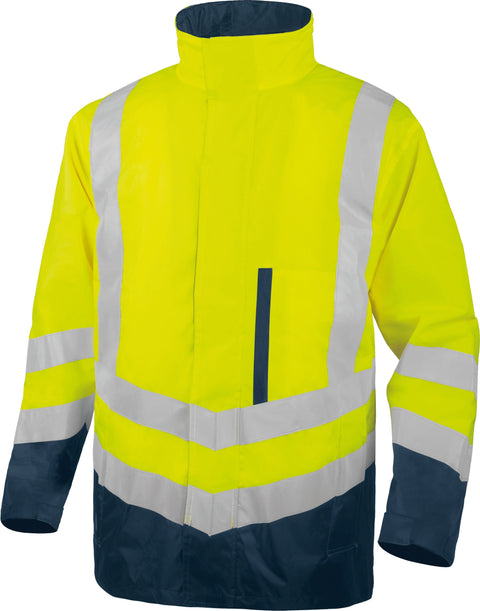 Delta Plus High Visibility Waterproof 4 in 1 Bodywarmer Jacket