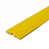 2 channel cable hose protection for cable for hoses yellow black heavy duty durable traffic cord cable cover protector outdoor driveway sidewalk protection