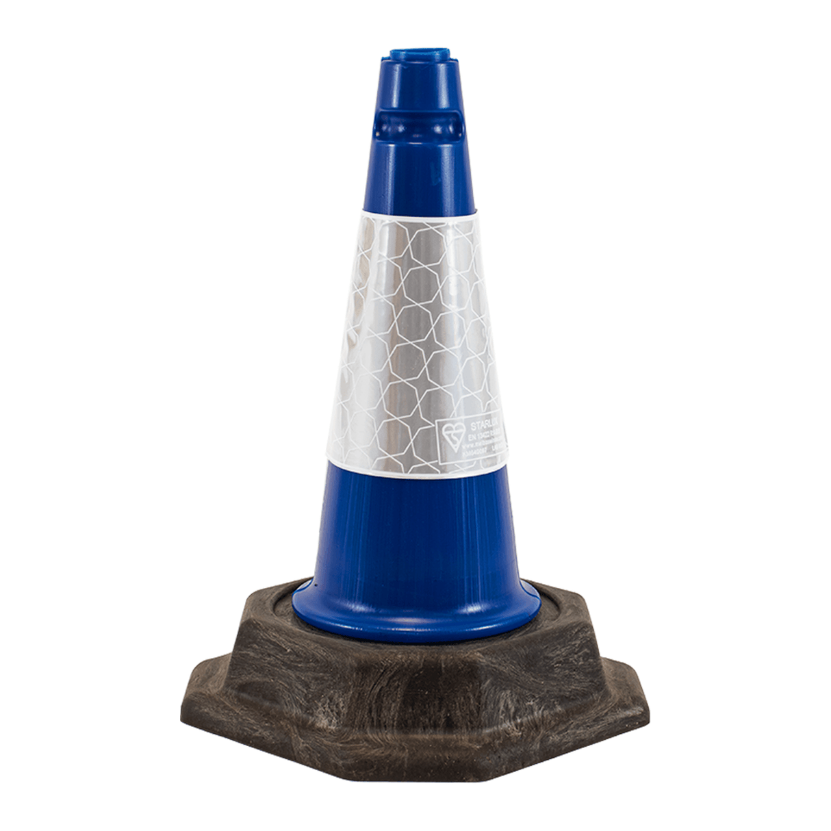 Blue 500mm 2-Piece Premium Traffic Cone