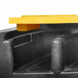 5-channel-Cable-protection-hose-ramp-channel-yellow-and-black-heavy-duty-outdoor-rubber-durable-industrial-flexible-roadworks-safety--middle-section-piece