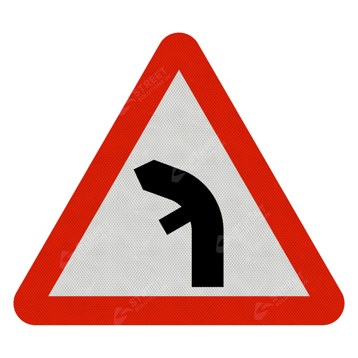Left Bend Sign Face