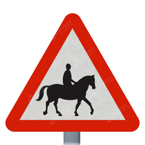 Horses Road Sign Face