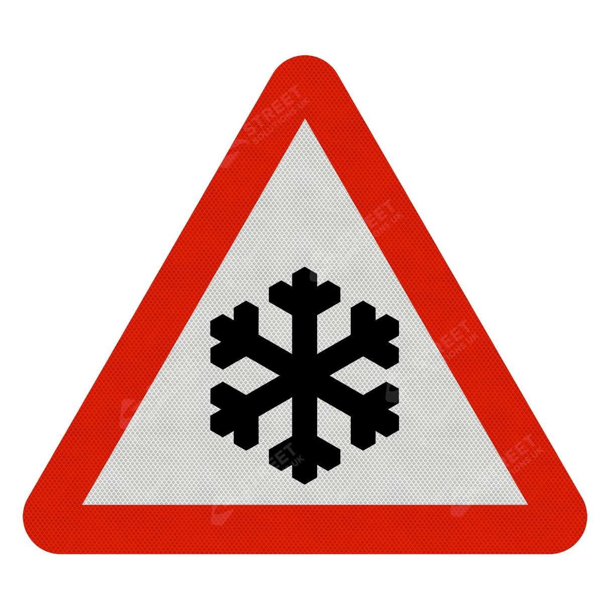 Risk Of Ice Ahead Sign Face