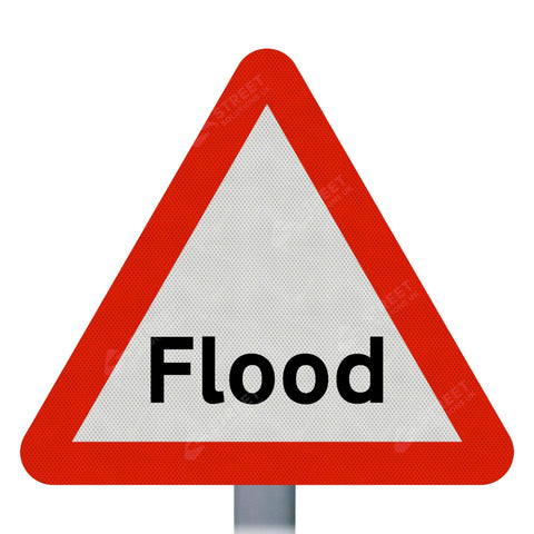 Flood Road Sign Face