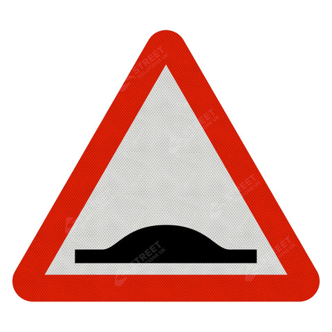 Speed Bumps Ahead Sign Face