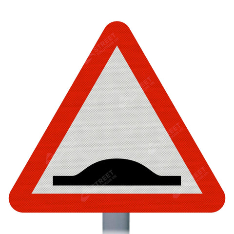 Speed Bumps Ahead Sign Face