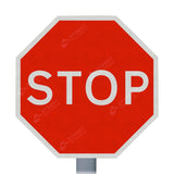 Red STOP Sign Face
