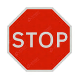 Red STOP Sign Face