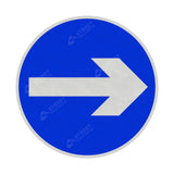 606v One Way Right Sign Face | Post & Wall Mounted