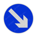 610v Keep Right Sign Face | Post & Wall Mounted