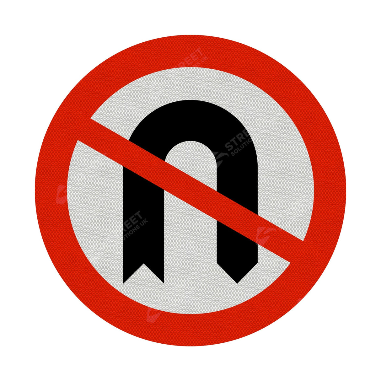 No U-Turn Sign Face