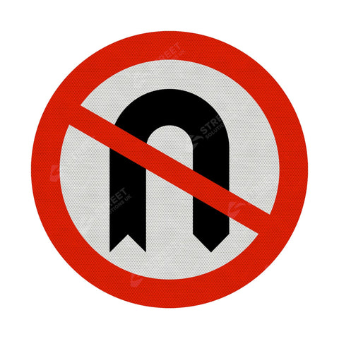 No U-Turn Sign Face