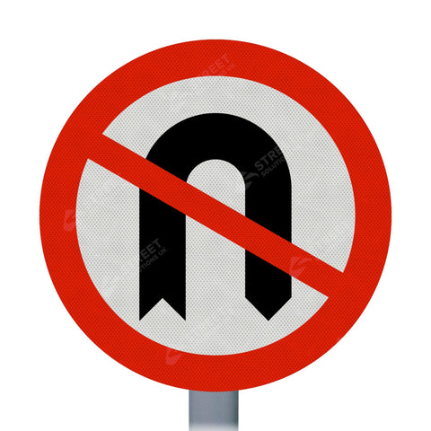 No U-Turn Sign Face
