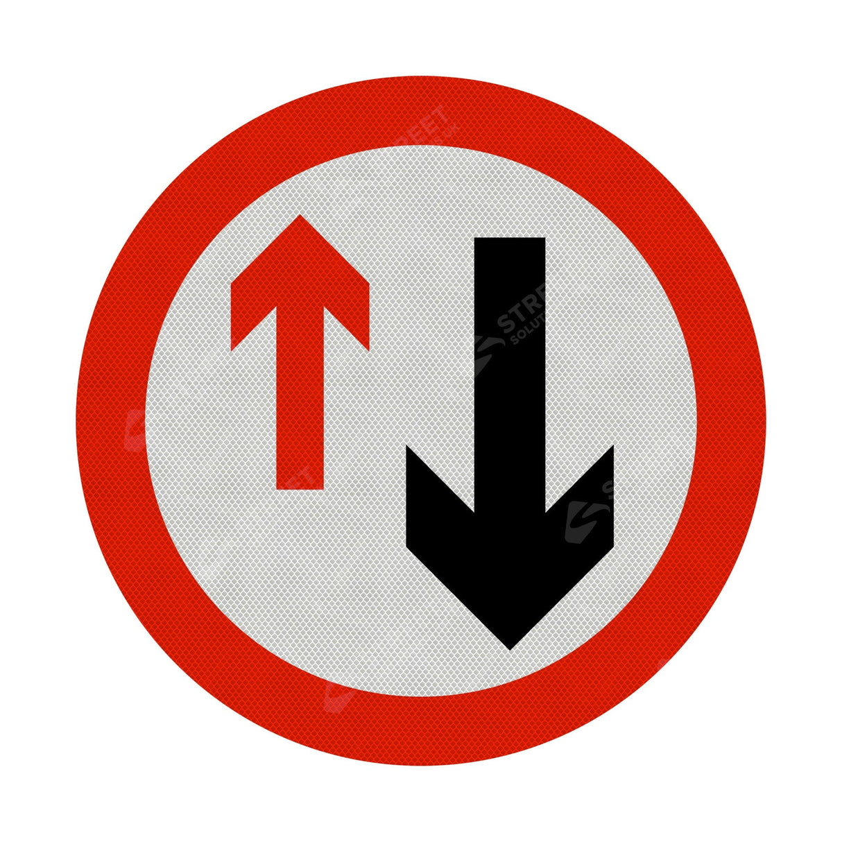 Oncoming Vehicles Sign Face