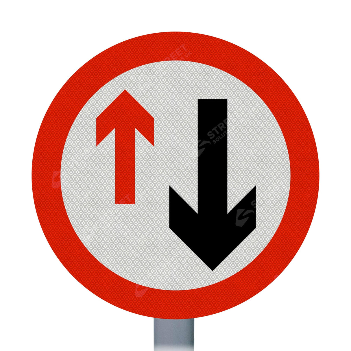 Oncoming Vehicles Sign Face