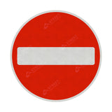 No Entry Sign Face