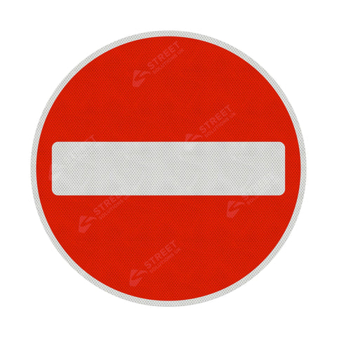 No Entry Sign Face