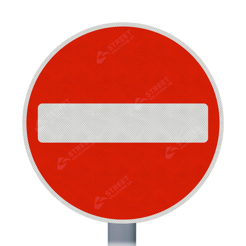 No Entry Sign Face