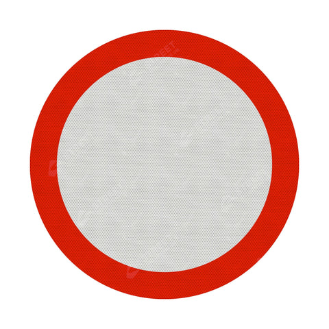 Vehicles Prohibited Sign Face