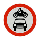 Motorised Vehicles Sign Face