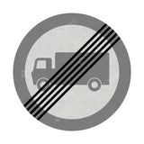 622.2 End of Goods Vehicles Prohibition Sign Face | Post & Wall Mounted