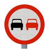Overtaking Prohibited Sign Face