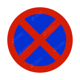 Stopping Prohibited Sign