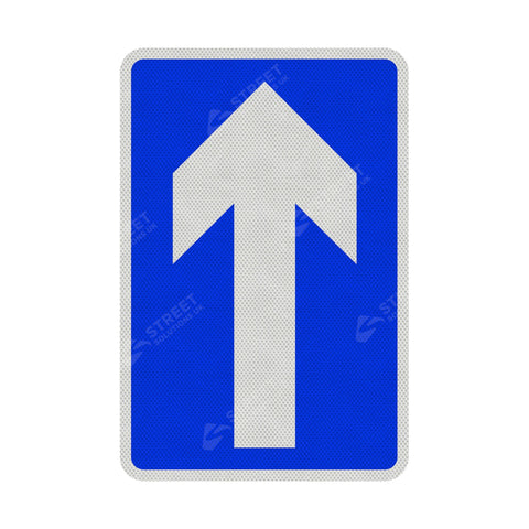 652 One Way Traffic Sign Face | Post & Wall Mounted
