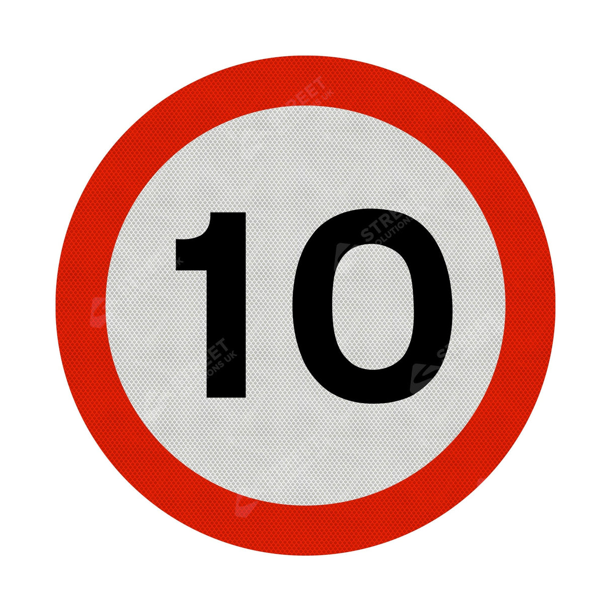 10mph Sign Face