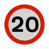 20mph Sign Face
