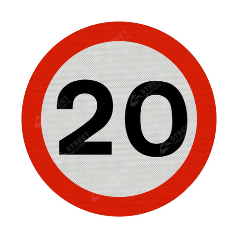 20mph Sign Face