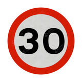 30mph Sign Face