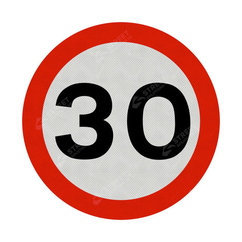30mph Sign Face