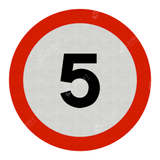 670 5 Maximum Speed 5mph Sign Face Only road street highway public and private signage