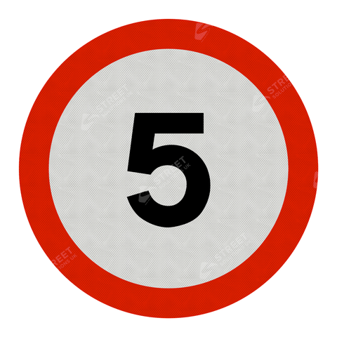 670 5 Maximum Speed 5mph Sign Face Only road street highway public and private signage