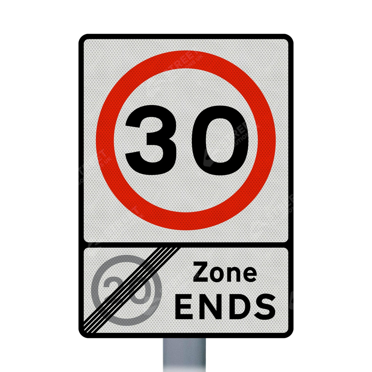 Zone sign face