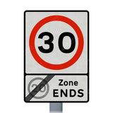 Zone sign face