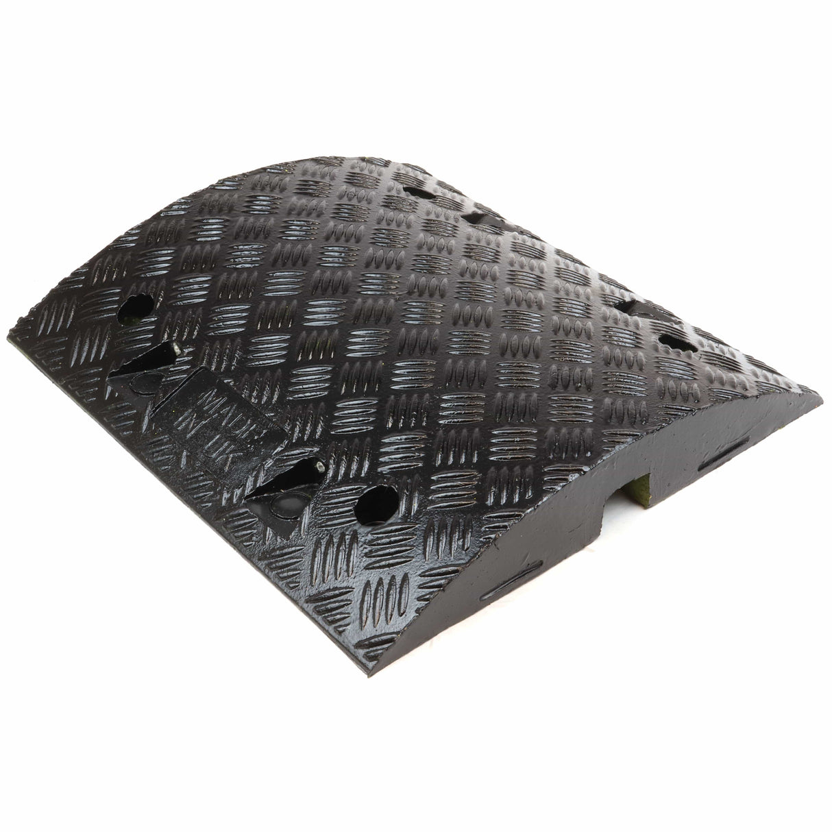 Black speed bump speed ramp 50mm 10mph 75mm 5mph